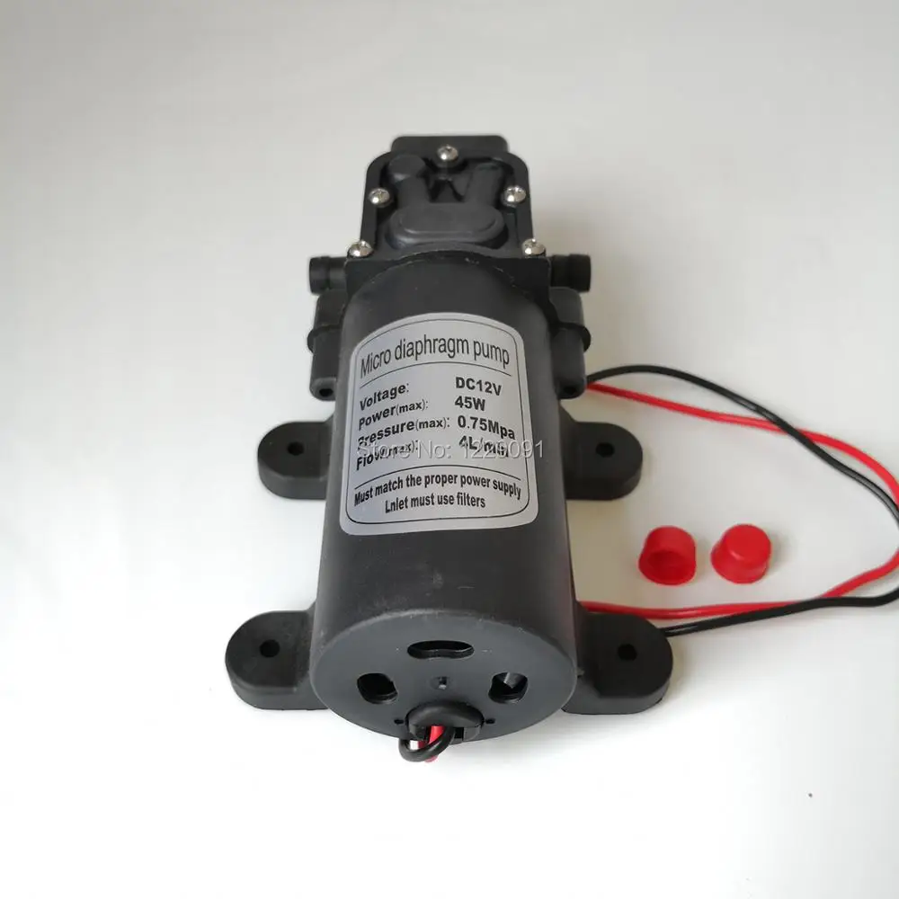 Миниатюрный Электрический водяной насос высокого давления 12 В 24 постоянного