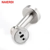 NAIERDI Stainless Steel Magnetic Sliver Door Stop Stopper Door Holder Catch Floor Fitting With Screws For Family Home ► Photo 3/6