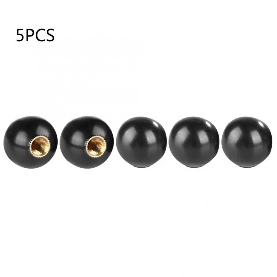 

5Pcs/set BM6*20 Round Ball Gear Lever Shift Knob Machine Tool Replacement Copper Insert