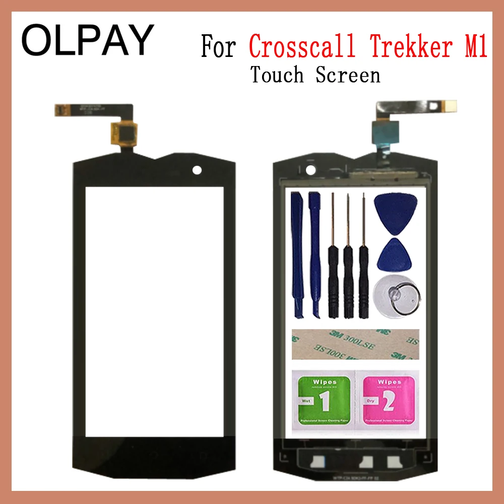 

OLPAY 4.5" Mobile Touch Screen Glass For Crosscall Trekker M1 Touch Screen Digitizer Touchscreen Glass Lens Panel Repair