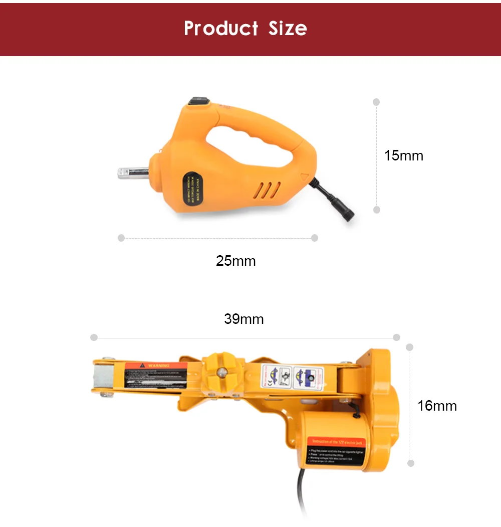  12V Car Lift Hydraulic Jack LED Light Tire Replacing Tool Auto Electric Lifting Equipment With Remo