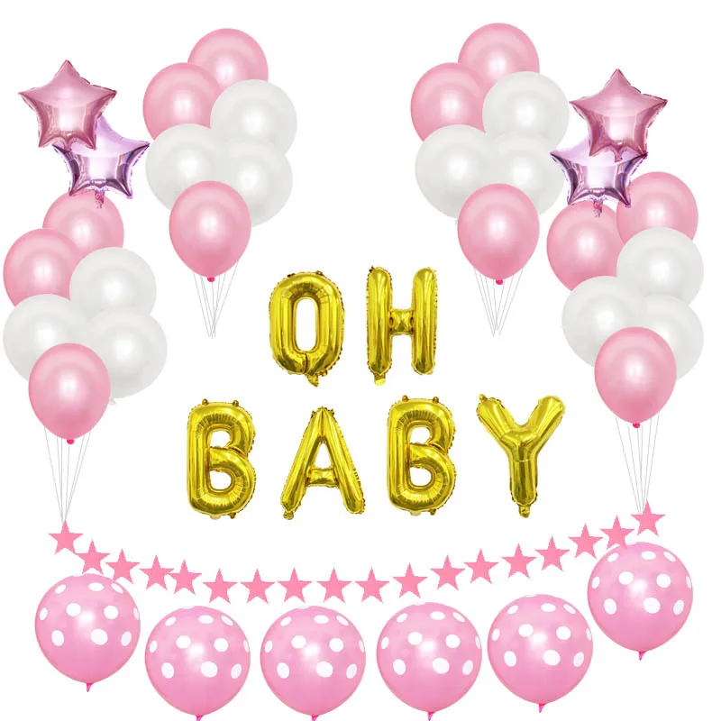

Twins 12'' Pink Confetti Balloons for Girl Birthday Baby Shower Bachelorette Party Centerpiece Backdrop Background Decorations