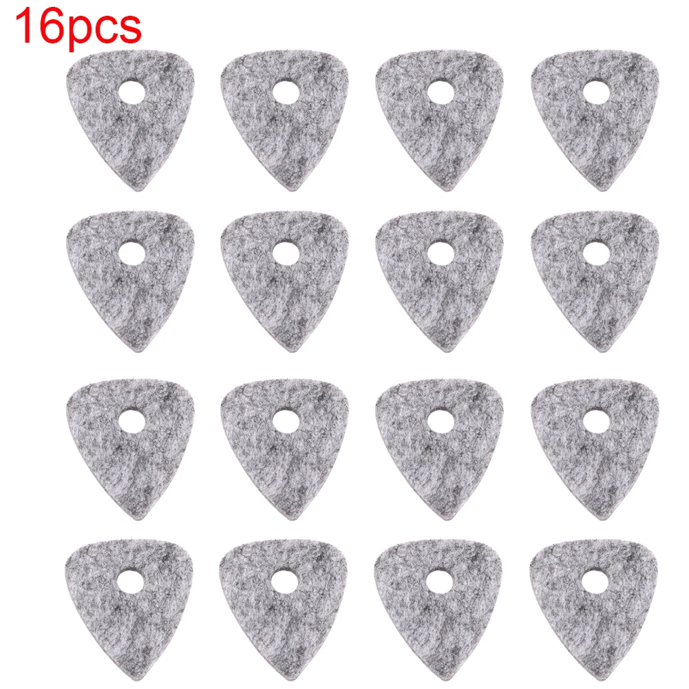 16PCS Ukulele Felt Picks Gift Low Tension Practical Guitar Bass