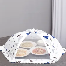 Складное покрытие для еды, домашнее дерево, узор в горошек, Анти Москитная Крышка для зонта, кухонные принадлежности