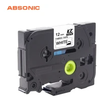 Absonic принтер лента TZe-FA231 Замена Brother P touch ткань железо на этикетке лента TZ-FA231 черный на белом 12 мм производитель этикеток