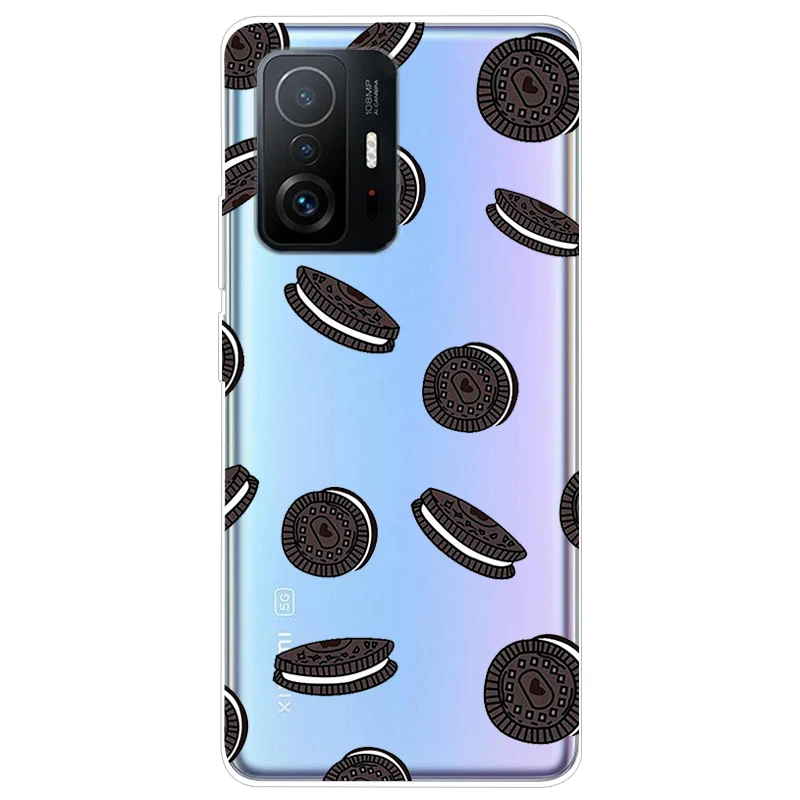 Soft TPU Silicone Clear Cartoon Case for Xiaomi 11T Pro - Transparent Protective Phone Cover