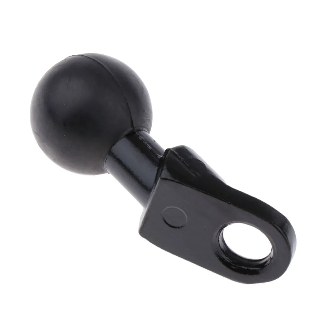 Rail Clamp Mount Motorcycle Handlebar Mirror Mounting Holder Base with 1 inch Ball