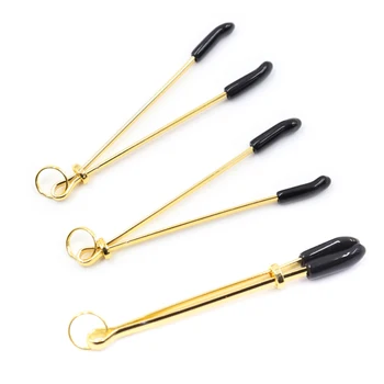 1 Pair Feather Metal Bells Nipple Clamps SM Nipple Ring Flirting Teasing Sex toys Bondage Kit Slave Bdsm Girl Exotic Accessories 6