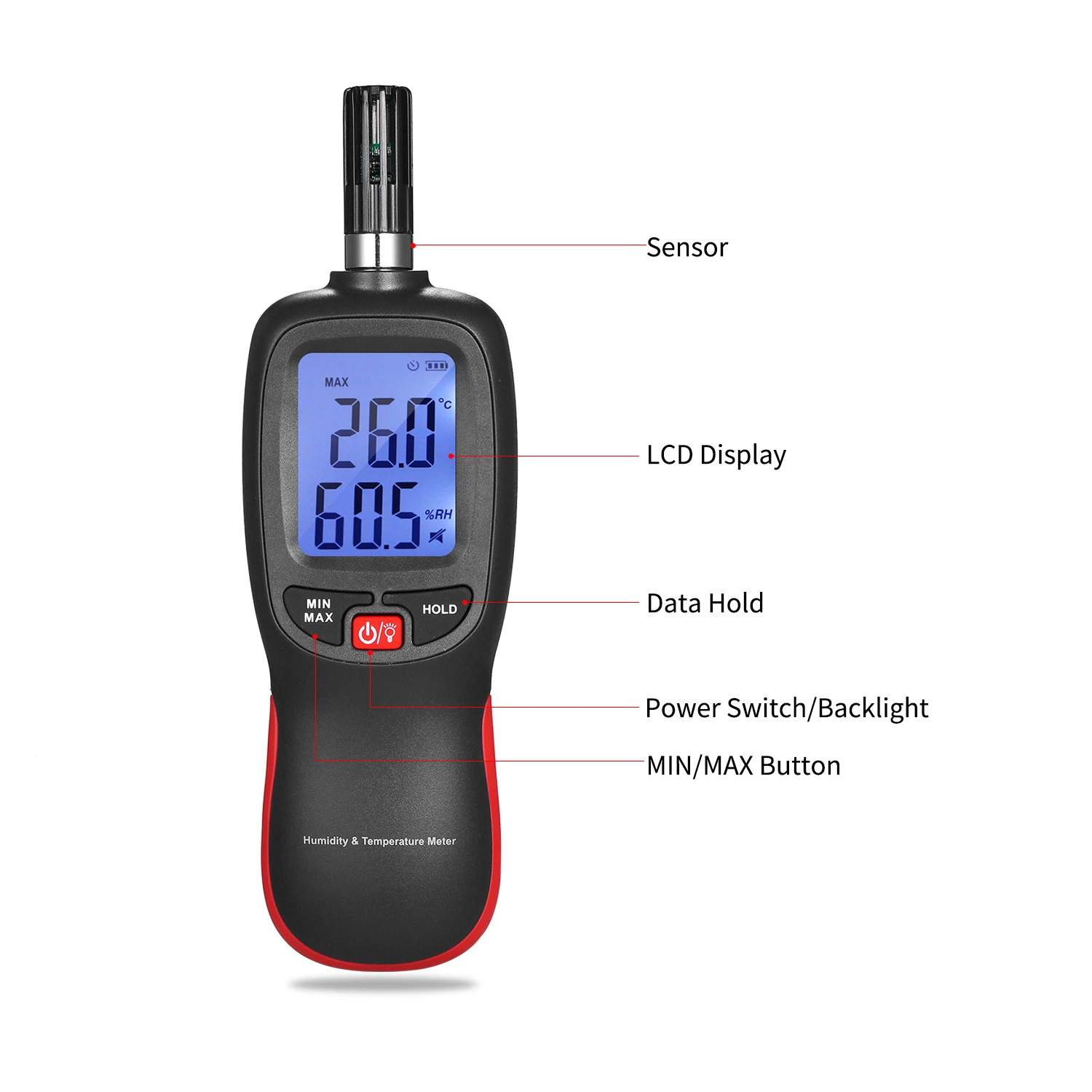 Цифровой измеритель температуры и влажности, ЖК-термо-гигрометр, мини-термометр, гигрометр, психрометр, детектор влажной температуры