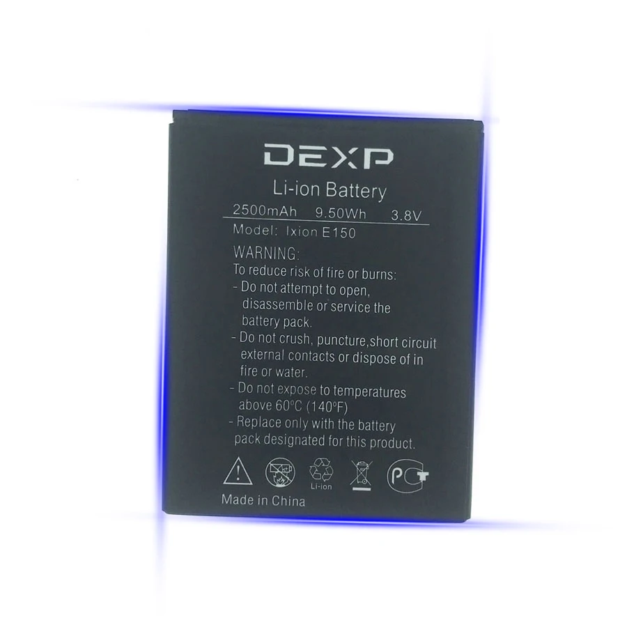 100% Original 2500mAh Battery For DEXP Ixion E150 Soul Cellphone High Quality Battery With Tracking Number 100% Original 2500mAh Battery For DEXP Ixion E150 Soul Cellphone High Quality Battery With Tracking Number