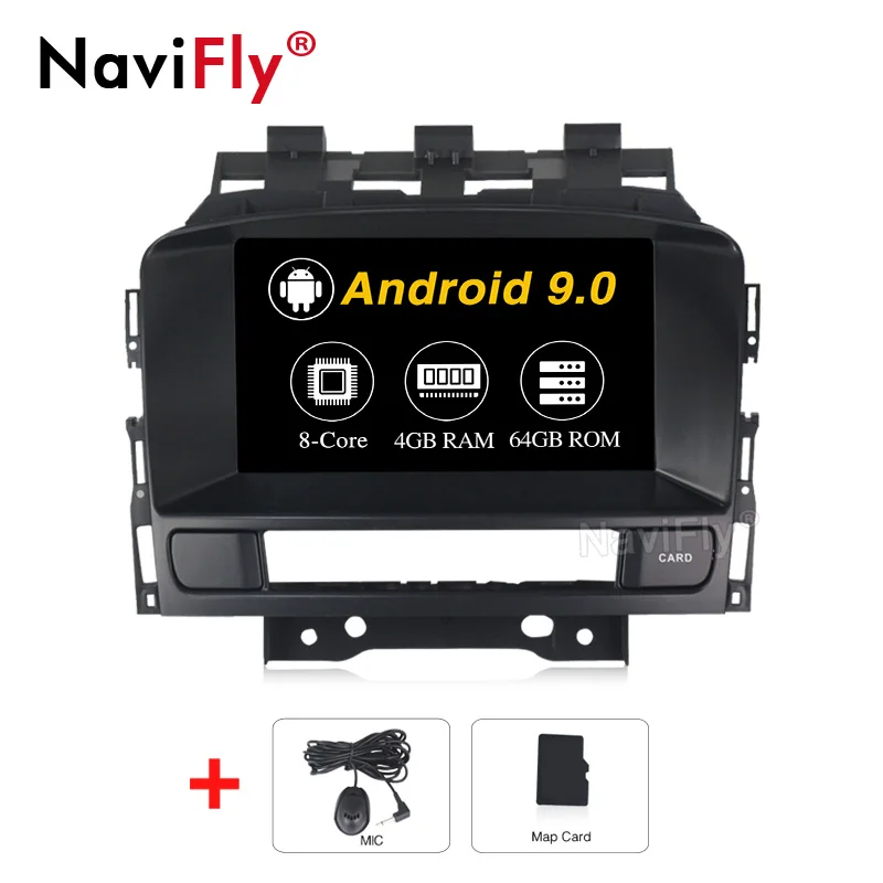 Android 9,0 4 Гб+ 64 ГБ Автомобильный dvd-плеер с Opel Vauxhall Holden Astra J CD300 CD400 20102013 - Цвет: 4GB-64GB-8 CORE