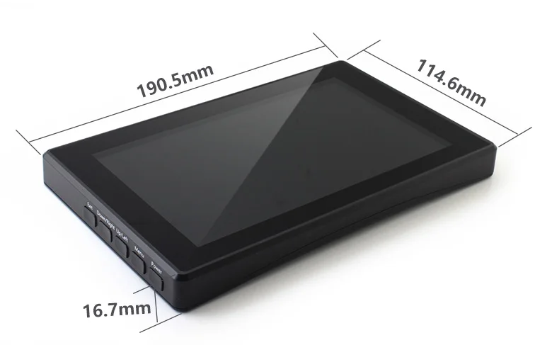 Tela de Toque Capacitivo com Cobertura de Vidro Temperado para Rpi h com Case Waveshare Polegada Hdmi Monitor1024x600 Ips bb Preto 7 Lcd - Imagem 6