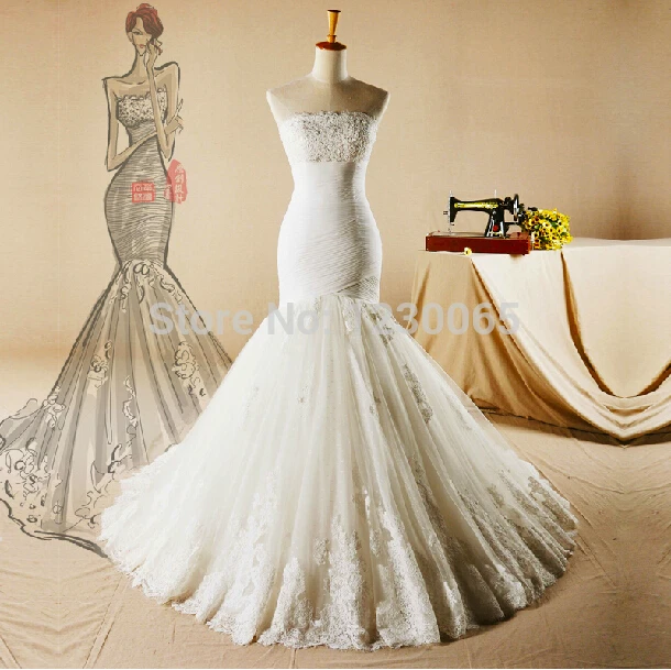 Real Photo romantische vestido de noiva applicaties lace Lange party Bridal Gown mermaid 2018 casamento moeder van de bruid jurken Real Photo romantische vestido de noiva applicaties lace Lange party Bridal Gown mermaid 2018 casamento moeder van de bruid jurken
