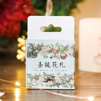

45pcs /Pack Flowers Of Christmas Mini Decorative Stickers Scrapbooking DIY Diary Album Stick Label Decor Student Supply