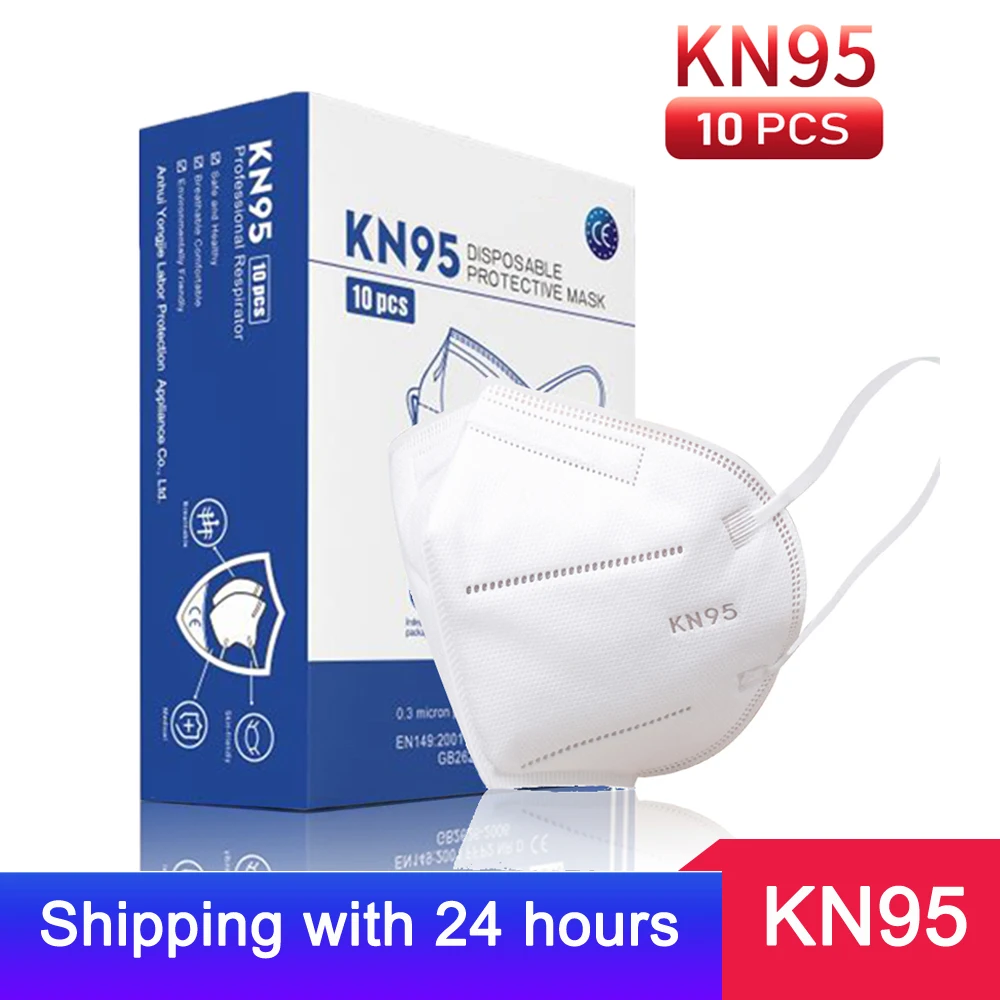 

Masks Face Mask Protective Respirator 5 Layers Non-Woven Fabrics Anti-particulate Anti-Pollution Dust Masks Safety Mask