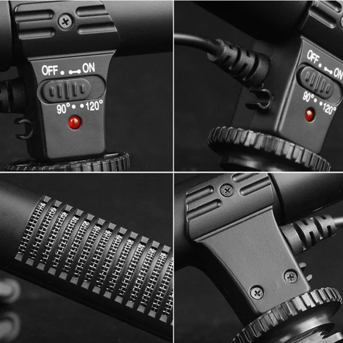 Видео интервью с микрофоном запись Vlog Mic для DSLR камеры Nikon Canon/телефонов Hi 888