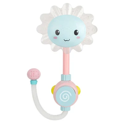 Blue-OPP bag Aby Ванна Игрушечный детский душ голова Подсолнух детские водные игрушки Ванна Душ для купания вода спрей игры ванная комната игрушки для детей - Цвет: Blue-OPP bag