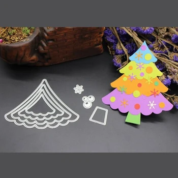

YINISE Metal Cutting Dies Scrapbooking Stencils Christmas Tree DIY PAPER Album Cards Decoration Embossing Folder Die Cut Cuts