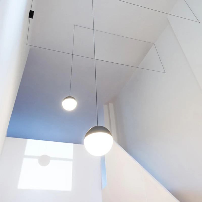 Скандинавский DIY стеклянный шар длинная люстра креативная Подвесная лампа моделирование Лофт столовая подвесной светильник Внутреннее освещение