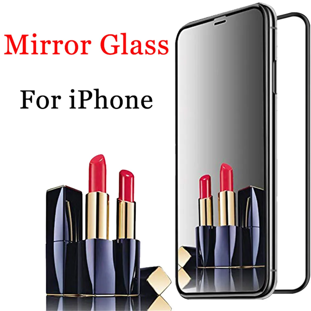 Зеркальное стекло для Apple iPhone XSmax XR XS X 8Plus 7Plus 6Plus 8 7 6 S защита экрана Max Plus 10s Xmax Sx Sr 8P 9H