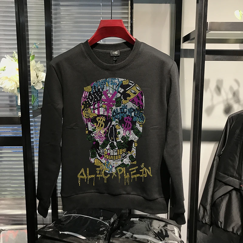 

New Original Color Skull Winter Men's Hoodie Comfortable Fabric Sweatshirt Warm Couple Pullover Hot Sale