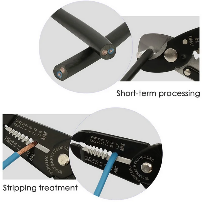 Многофункциональные щипцы для зачистки проводов, ручные Обжимные щипцы, инструменты электрика, инструмент для зачистки проводов, обжимной резак, аксессуары для ручного инструмента