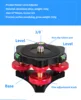 Metal Leveling Base LP-64 Camera Tripod Head Leveling Base Triple-wheel Precision Leveler Bubble Level 3/8" Screw Load 15kg 2