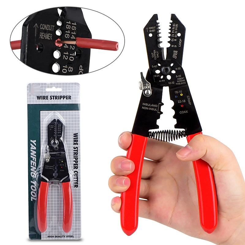 

Multifunctional Wire Cutter Stripping Pliers Precision Cutting Stripper Crimping Cutters Tool Hand Tools QHTITEC