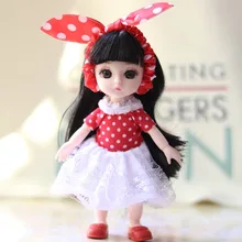  16cm BJD OB11 Doll Clothes Mermaid Princess dress 13 Joints Baby Outfit Daily Casual Accessories Skirt Toys for Girls Diy Gift 