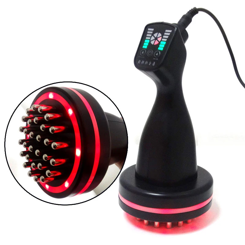 

Microcurrent Meridian Scrape Back Massager Infrared Detoxification Massage Comb Physiotherapy Brush Relieve Fatigue Health Tool