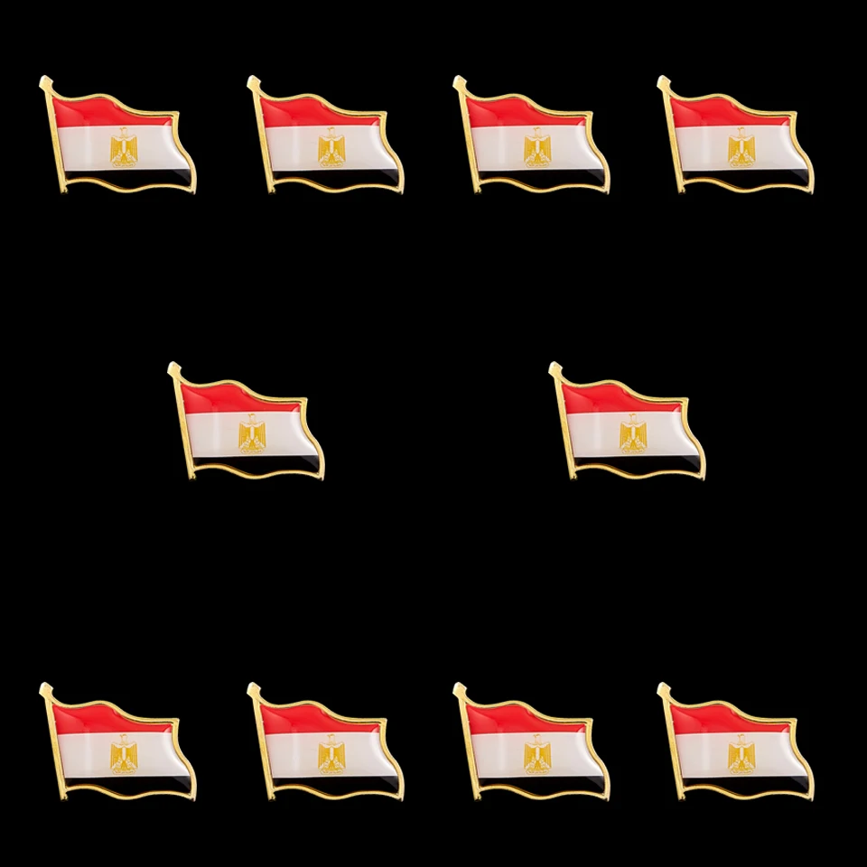 10 шт. брошь-значок в виде флага страны Египта с бабочкой | Дом и сад