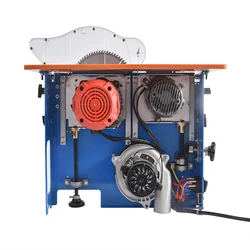 Serra de mesa para carpintaria, serra multifuncional sem lixo tipo aberto 220v 6000rpm, corte oblíquo