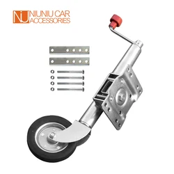 Jockey – roue pivotante en caoutchouc solide de 6 pouces, capacité de 1000 livres, caravane RV, bateau, remorque, pièces et accessoires 