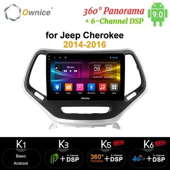 

Ownice Octa Core Android 9.0 Car DVD GPS Navi Player carplay 4G LTE DSP 360 Panorama Optical for Jeep Cherokee 2014 2015 2016