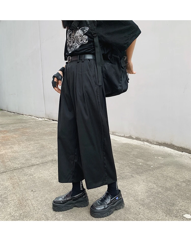 Мужские и женские уличные хип хоп прямые брюки от костюма Harajuku брюки мужские винтажные Модные свободные повседневные гаремный с широкими штанинами брюки