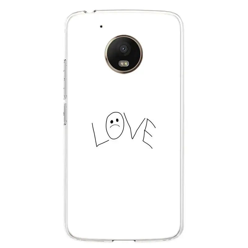 Lil Peep Cover Phone Case For Motorola Moto G7 G6 G5S G5 E4 Plus G4 E5 Play Power EU Gift Fit Patterned Coque