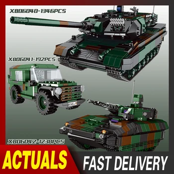 

XingBao MOC Military Technic Series Axis Panthet Tank Model Building Blocks Sets Chariot Army WW2 Soldiers DIY Bricks Kids Toys