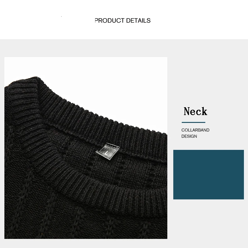 Solid Color Pullover Men's Sweater Winter O-Neck Cotton Warm Male Long Sleeve Sweater For Masculino Casual M-3XL Hot