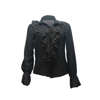 

Ruffles Women Black Blouse Tops Shirts 2020 Summer Chiffion Sexy Female Tops Blouses Elegant Office Lady Work Wear Shirts Blouse