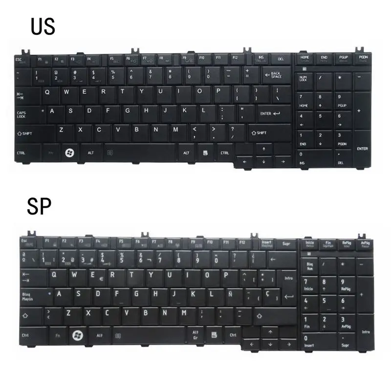 Клавиатура для ноутбука Toshiba Satellite C650D C650 C655 C655D C660 C660D C670 L675 L750 L755 L670 L650