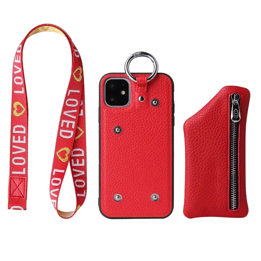 Кожаный чехол-кошелек с отделением для карт для iphone 11 pro max XS MAX XR X 7 8 6 6s plus Модный чехол с вышивкой love 2 в 1