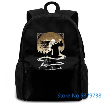 

The Dance Of Eternity Grey Comical women men backpack laptop travel school adult student
