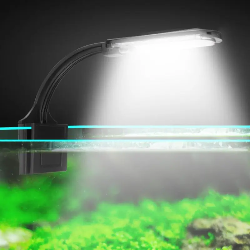 

Simple LED Aquarium Lights Water Grass Plants Grow Light Fish Tank Clip-on Waterproof Lighting Lamp
