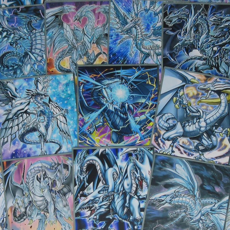 pcs Set Blueeyes White Dragon Series Anime Style Cards Different Dragonsforms Archetype Deep Of Blue Eyes Yugioh Kaiba Orica Game Collection Cards Aliexpress