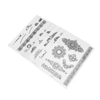 

8 Sheet Temporary Laddies Body Waterproof Fake Beautiful Lace Tattoos Decoration