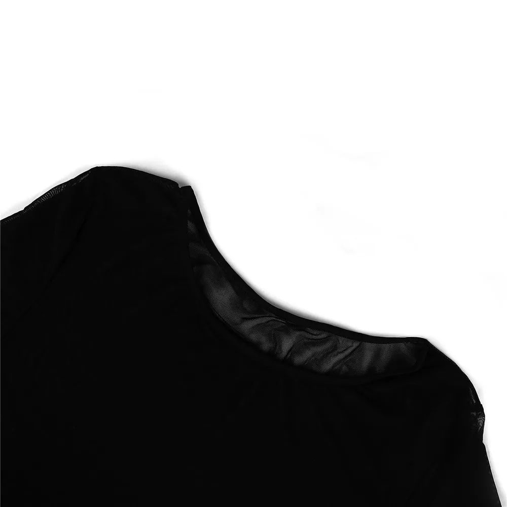 Comeondear 5XL прозрачное женское нижнее белье с длинным рукавом, женское нижнее белье больших размеров, сексуальное эротическое облегающее платье RB80868