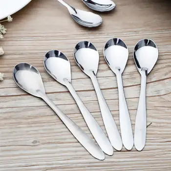 

10Pcs Stainless Steel Coffee Spoons Portable Lightweight Delicate Exquisite Spoons Fordessert Coffee Milk Home Bar Cafe Supplies
