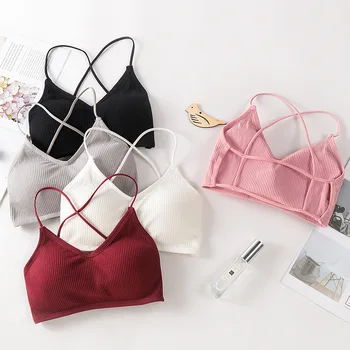 

Sexy Bra Women Tube Top Seamless Underwear Padded Beauty Back Bra Sexy Lingerie Female Crop Top