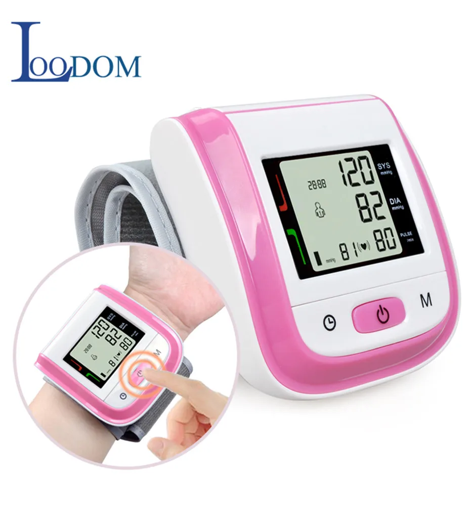 Loodom Blood Pressure Meter Sphygmomanometer Household Wrist Type Health Monitor for Parents Gift Tonomete | Красота и здоровье