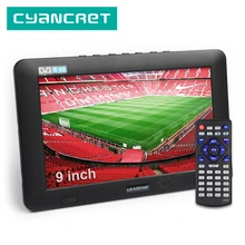 LEADSTAR-televisión portátil de 9 pulgadas, DVB-T2 ATSC, ISDB-T, tdt, Digital y analógica, para coche pequeño, compatible con USB, TF, PVR, MP4, H.265, AC3
